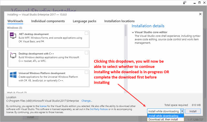 Visual Studio Core Download